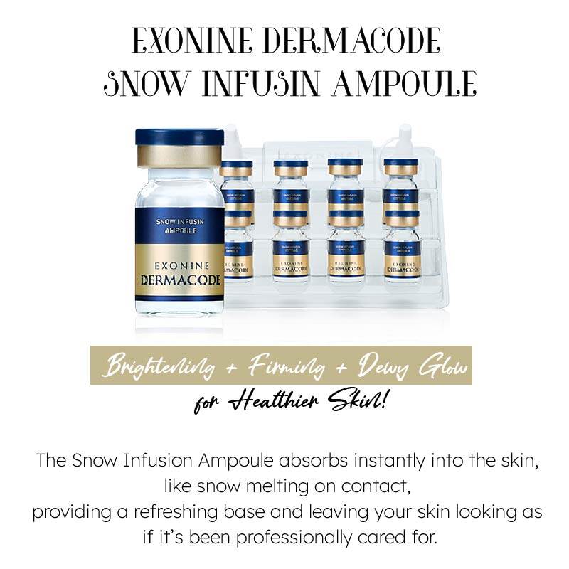RUBYCELL] EXONINE DERMACODE SNOW INFUSIN AMPOULE 6ml x 18ea