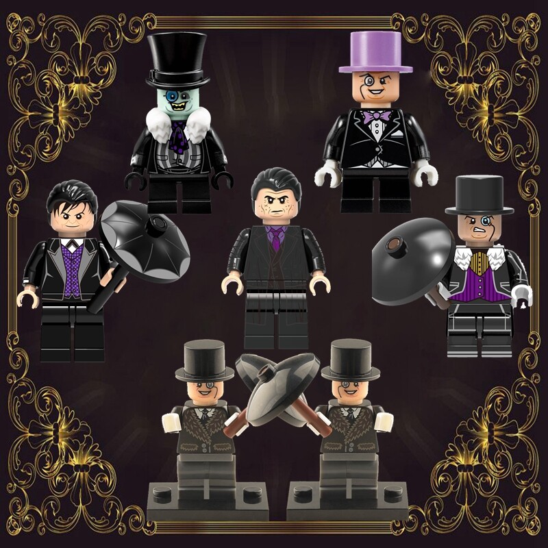 Penguin Oswald Cobblepot Minifigures Bricks Birthday Gift Movie