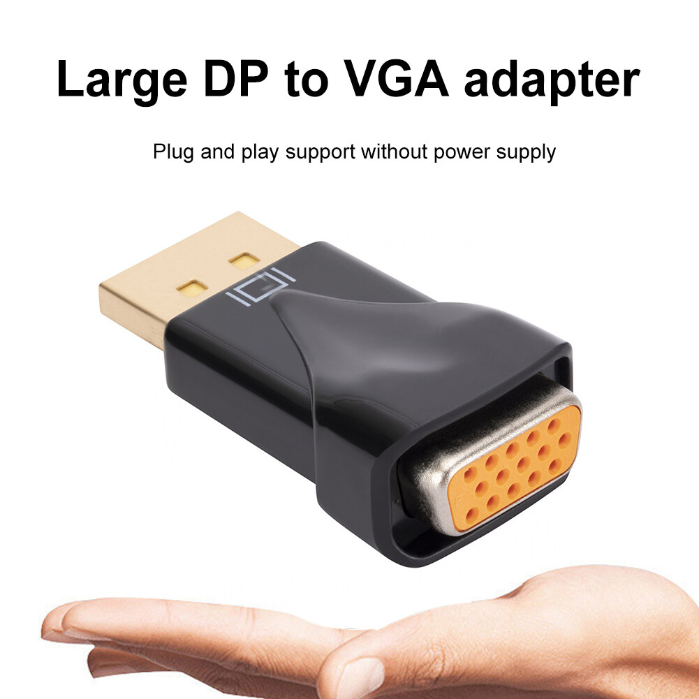 Bộ Chuyển Đổi DisplayPort Sang VGA DisplayPort Một Chiều Ổ Cắm Đực Sang VGA Bộ Chuyển Đổi Đầu Cái Không Cần Nguồn Cho Máy Chiếu PC DVD