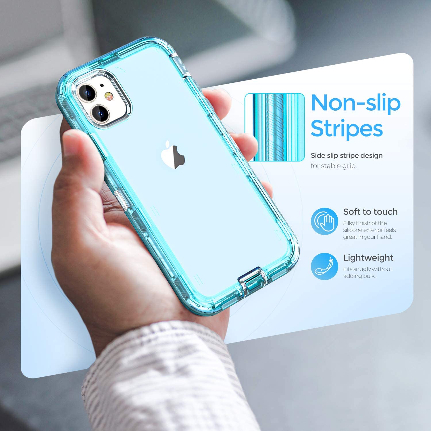 Cho trường hợp bảo vệ Iphone, rõ Ràng Ốp nhựa PC pha tạp cứng nhựa TPU mềm chịu lực cao Chống Sốc Chống-Mùa Thu Armor Defender Trường Hợp Đối Với iPhone 15 Pro Max/15/14 Pro Max/14/13 Pro Max/12 Pro Max/11/11 Pro Max/11 pro/ XS Max/XR/xs/x/ SE 2022 8 7 6
