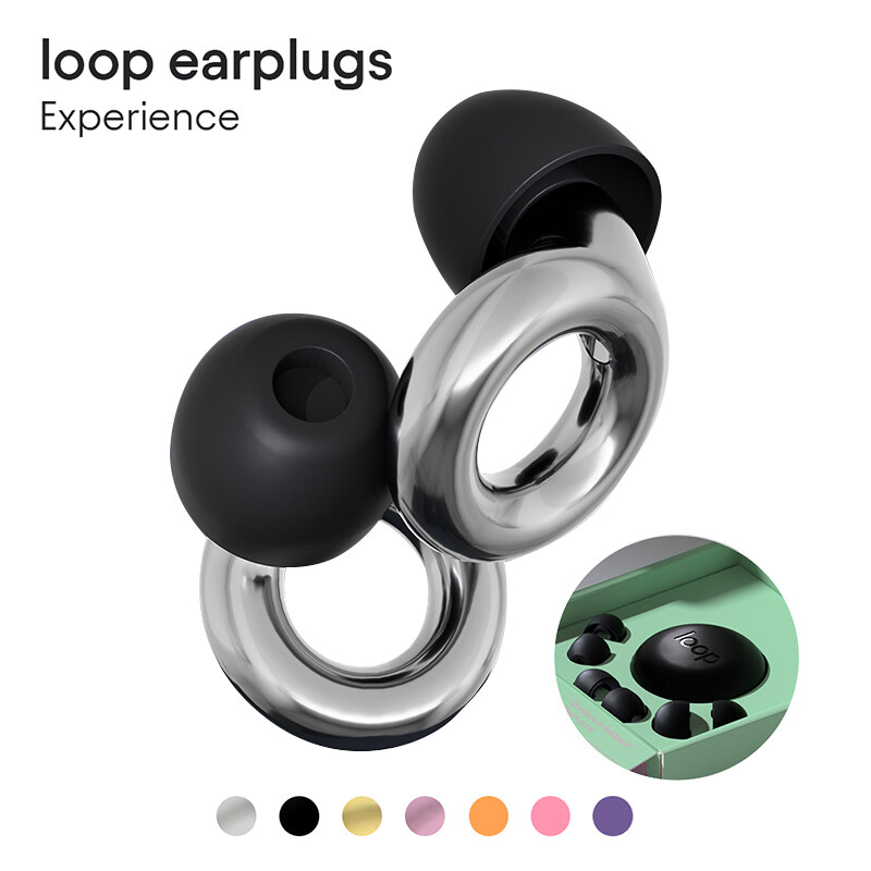 Buy Loop Experience Plus Earplugs - Noise Reduction (SNR) 18dB premium  earplugs. Ideal for parents with small children, noise sensitive people,  musicians, gigs and bike touring, 4 (XS-L) sizes for best fit 