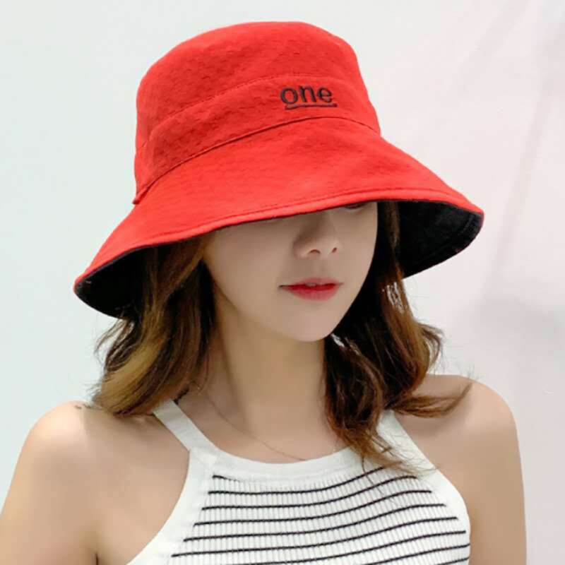 Mode Shop Letter Fisherman Hat for Woman Outdoor Fishing Cap Casual Sunscreen Sun Cap