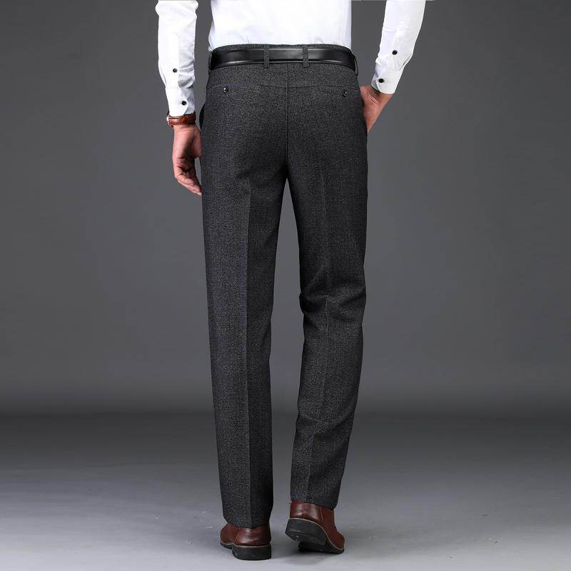 Black Men's Business Office Pants Dress Pant Long Formal Trousers for Work Plus  Size 38 40 42 44 46 | Lazada Singapore