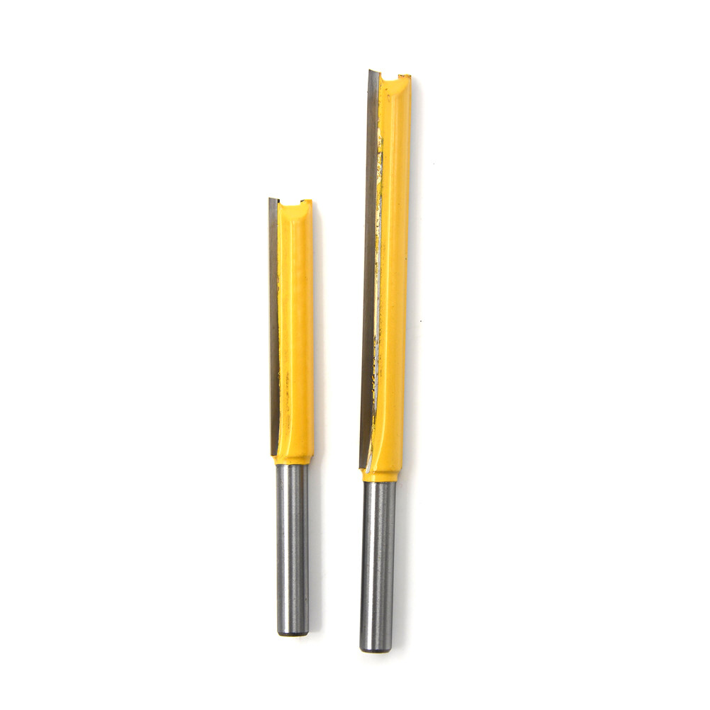 Extra Long Flush Trim Router Bit | 1/4" Shank, 3/8" Cutting Diameter, 2" Cutting Length | Carbide Tipped