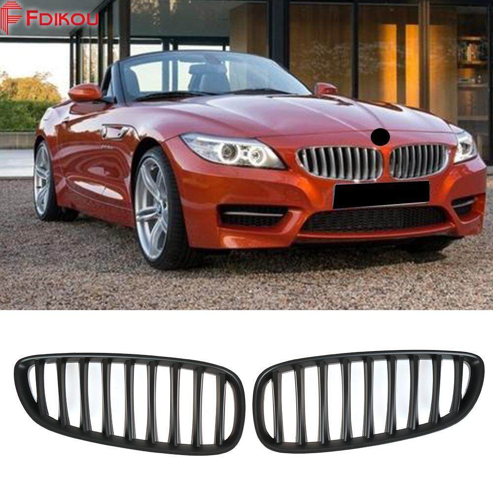 Fdikou 1 Pasangan Mate Hitam Pengganti Grill untuk 2009-2015 untuk BMW Z4 E89 Roadster Bagasi Grill Depan 20i 23i 28I 30I 30I 35i 35is Auto