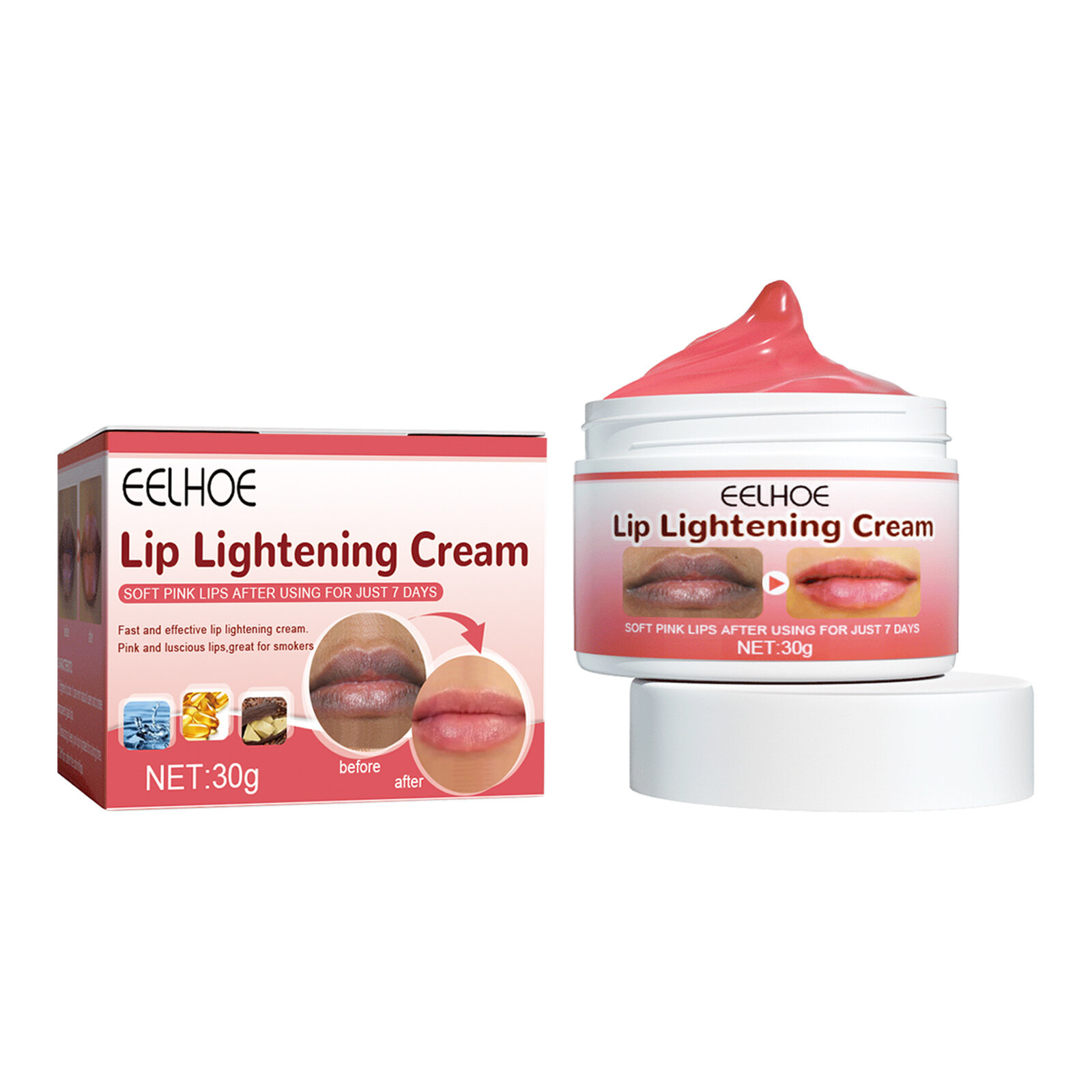 Eelhoe Lip Lightening Cream Moisturizing Brighten Remove Black Lips