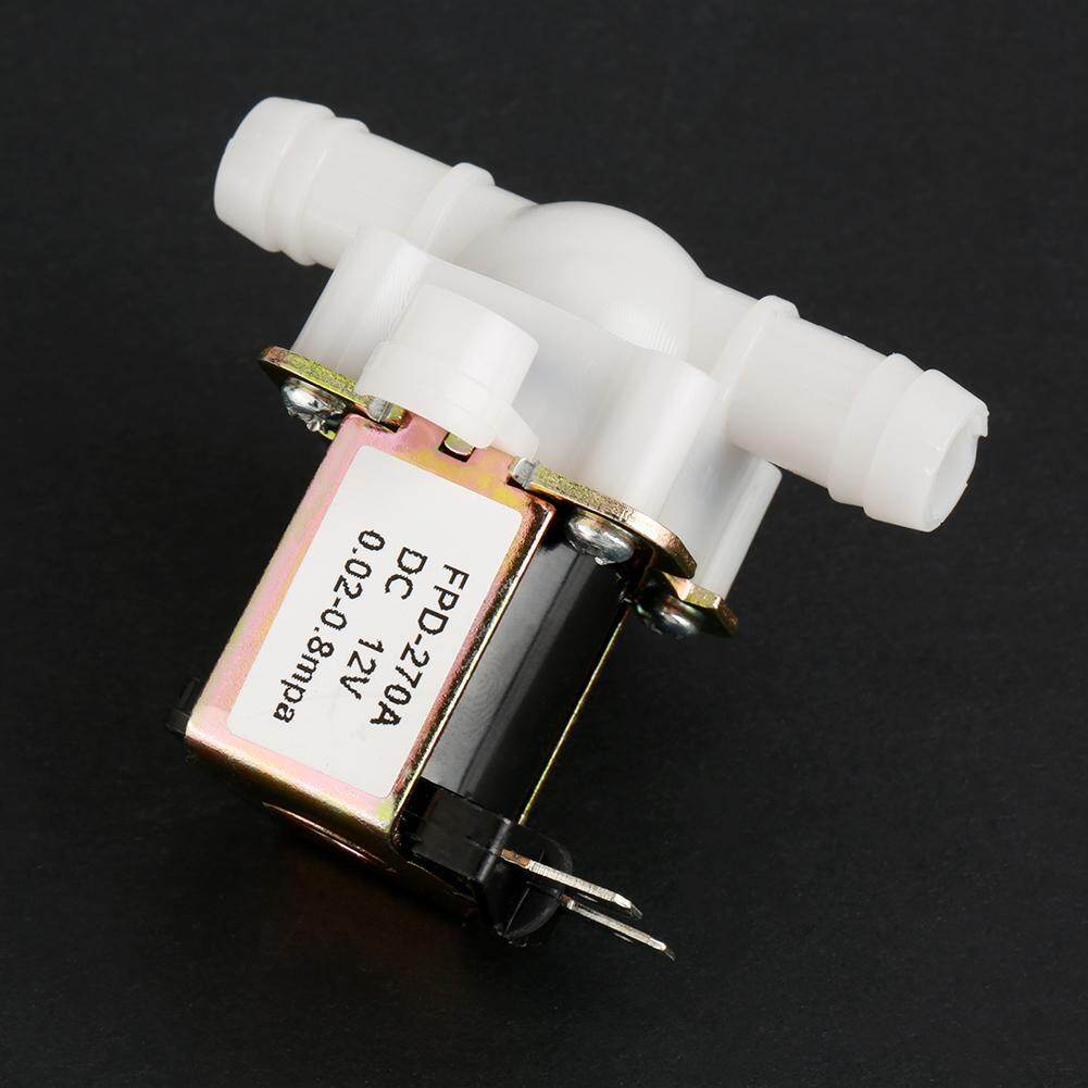 chasoee DC12V OD12mm Plastic Electromagnetic Valve Normally Closed Water Inlet Flow Switch