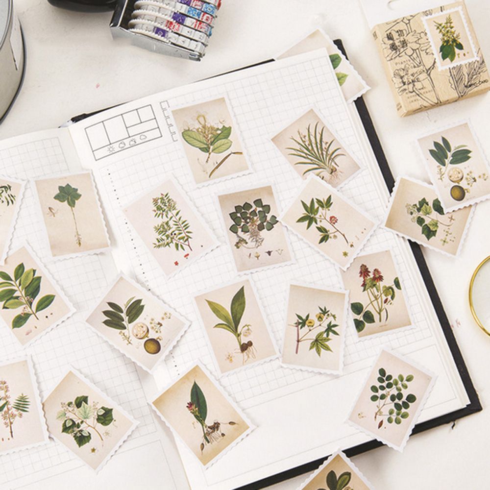 DIY Label Scrapbooking Diary Stickers Decorative Plants - muzhi1963 ...