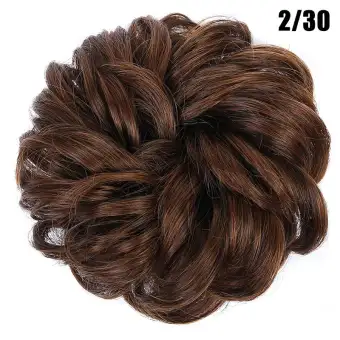 Easy To Wear Hair Scrunchies Hair Bun Extensions Synthetic Chignon