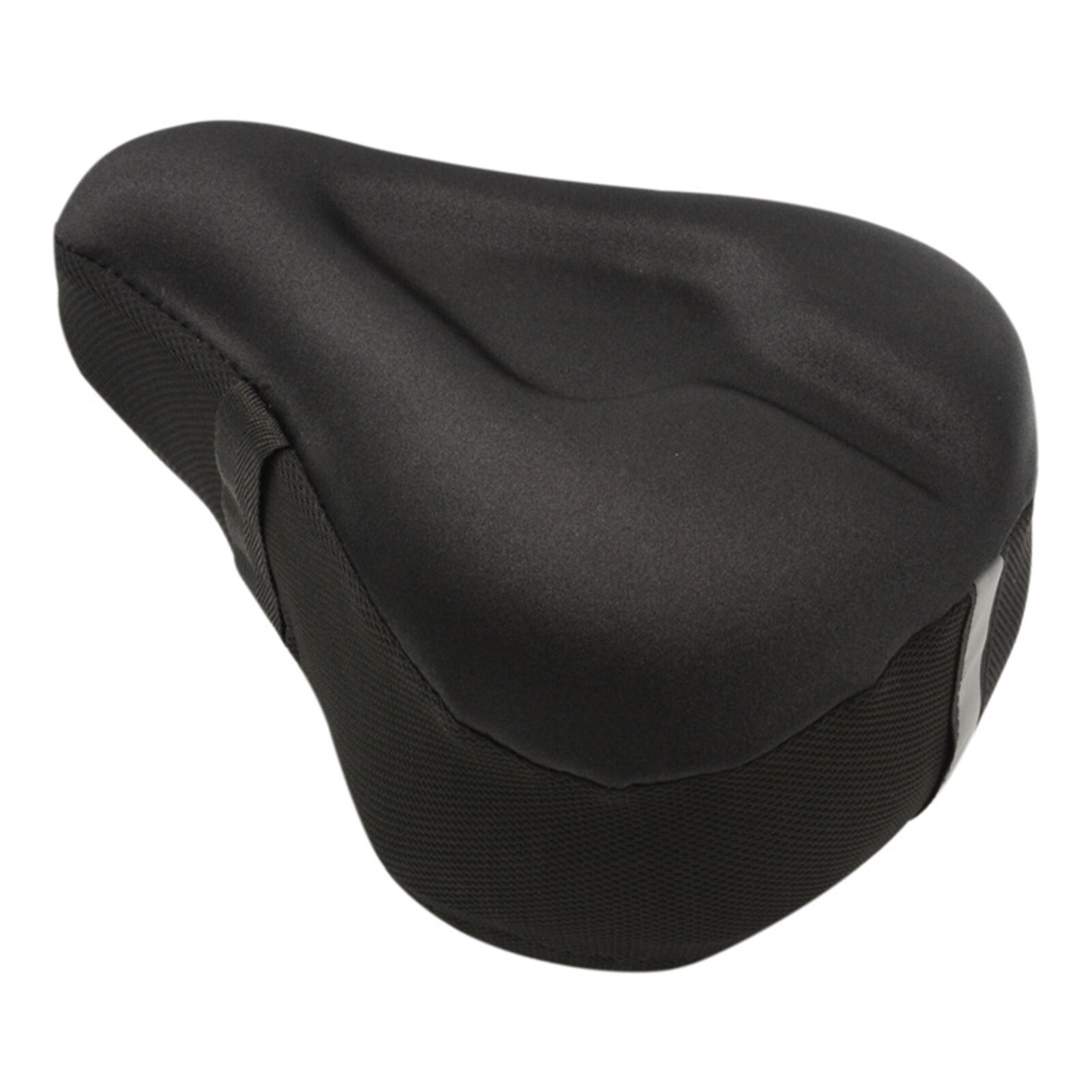 Ghxdryuru 1 Set Soft Bike Saddle Cover Breathable Ergonomic Black Lateral Support Straps Non-slip Bike Cushion Cover for MTB