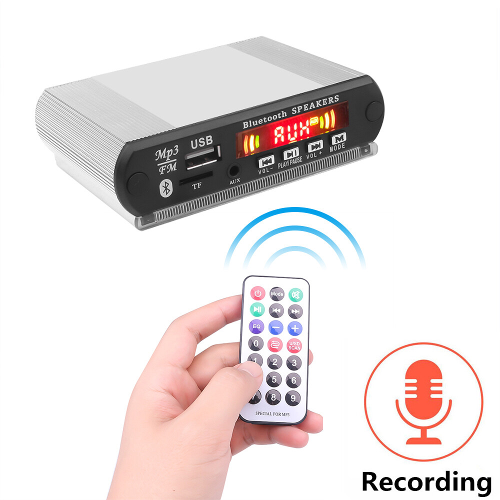 5V Bluetooth MP3 Player Decoder Board MP3 WMA Car Accessory With Recording Function Support USB TF Card FM 3.5mm Audio Module