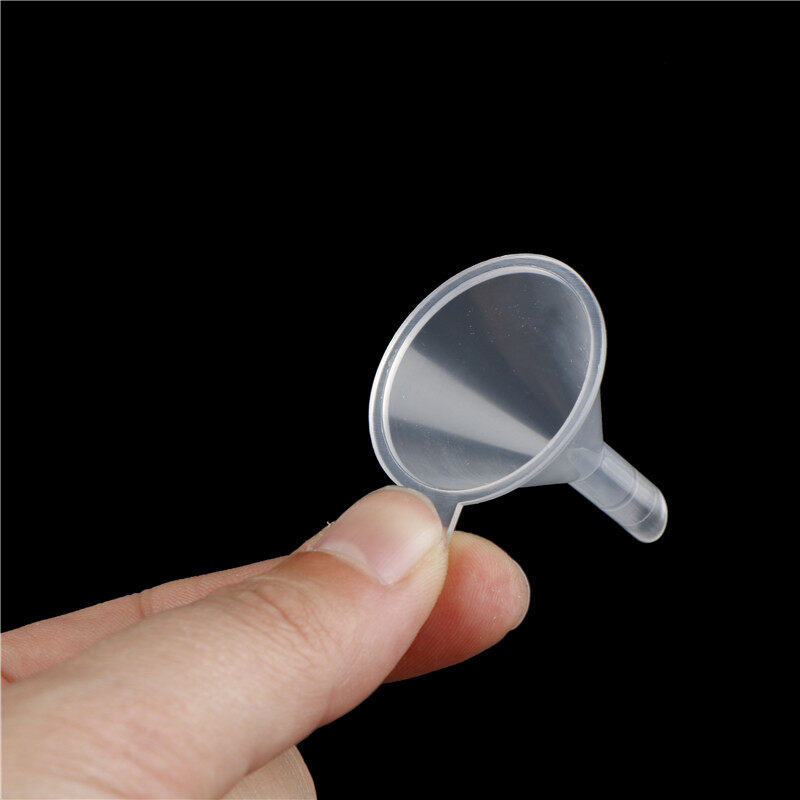 miankeji 10pcs Mini Plastic Funnel Hopper Perfume Emulsion Packing Tool Kitchen Gadgets