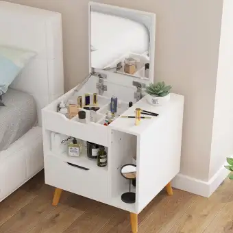 45x39x92cm European Dressing Table Solid Wood Bedroom With Hd Folding Mirror Seperated Drawers Lazada Singapore 45x39x92cm European Dressing Table