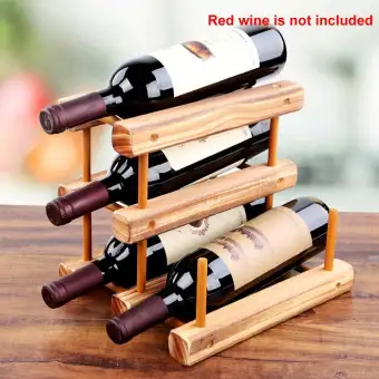 Wooden Wine Rack Countertop Free Standing Diy Emble Display Wooden Wine Rack Countertop Free