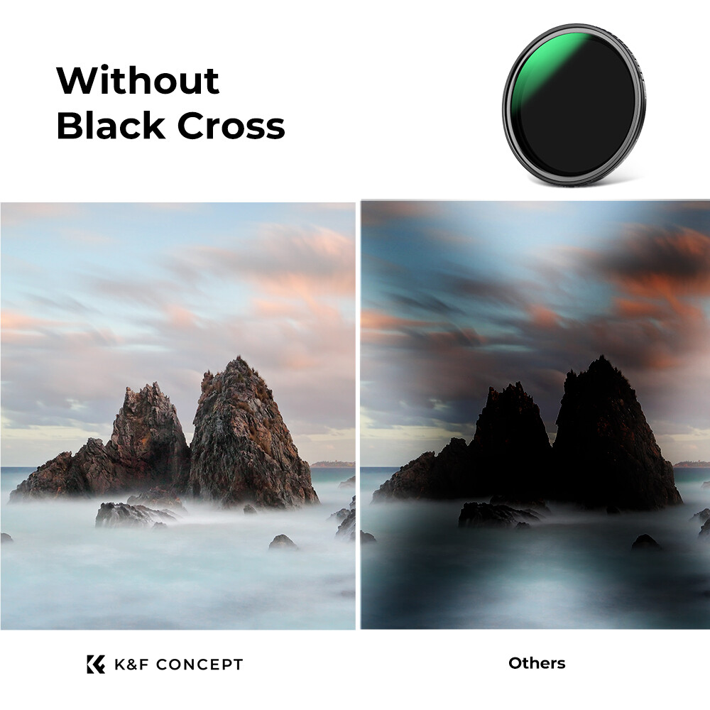 K&F Concept Magnetic ND8-ND128(3-7 Stop) Fader ND Filter Lens Neutral Density Variable Multiple Layer Coated 49mm 52mm 58mm 62mm 67mm 77mm 82mm for Camera Lens