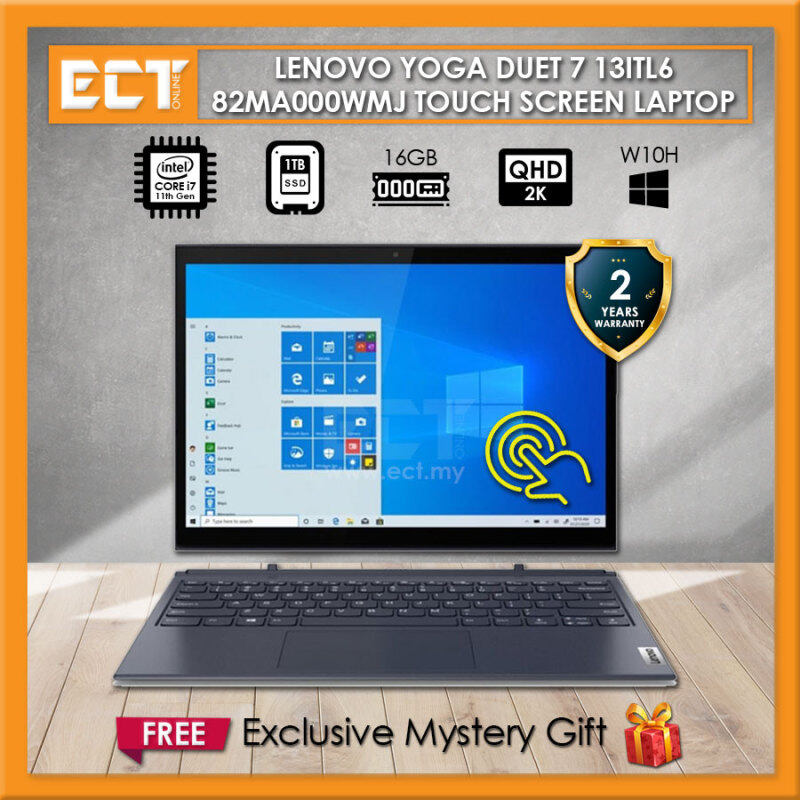 Lenovo Yoga Duet 7 13ITL6 82MA000WMJ Laptop (I7-1165G7 4.70GHz,16GB, 1TB SSD,13 WQHD, Intel,W10) Malaysia
