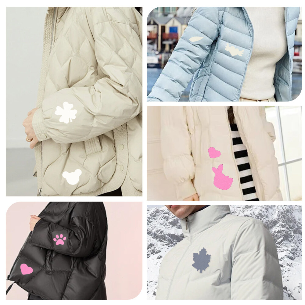 Creative Down Jacket Patch Stickers Self-Adhesive Patch to Repair Holes Without Sewing Waterproof Subsidy