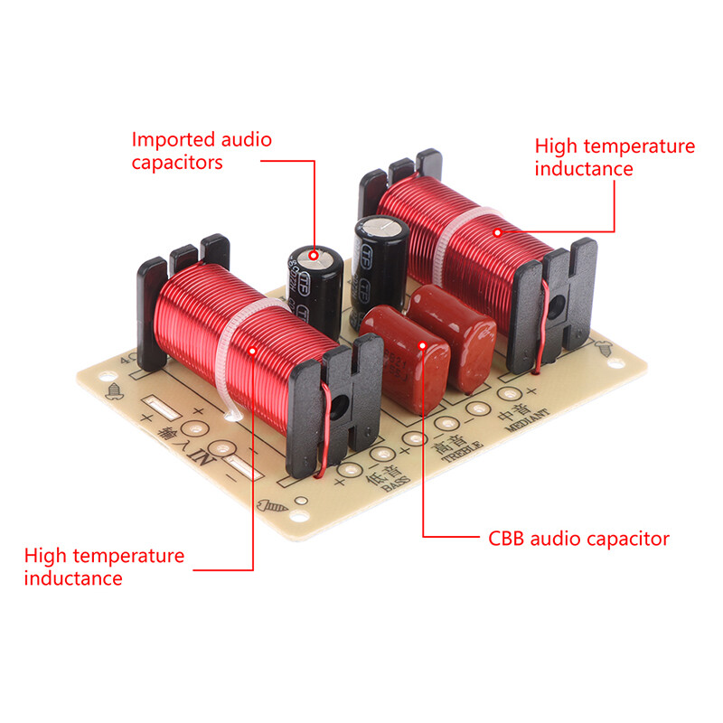 Mạch Phân Tần Fkend Loa Âm Thanh Mô Đun 3 Chiều 900-4000Hz Bộ Chia Tần Số