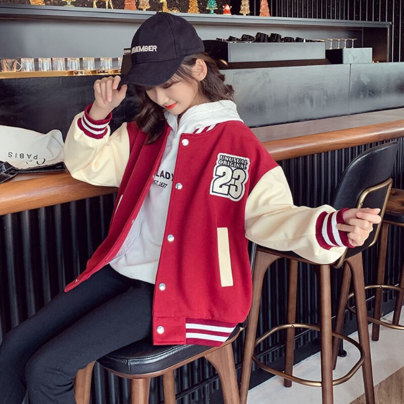 Baseball jacket girls hot sale