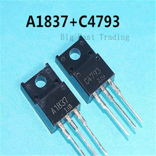 20pcs 2sc4793 2sa1837 to-220f to220 audio power amplifier tube,guaranteed quality
