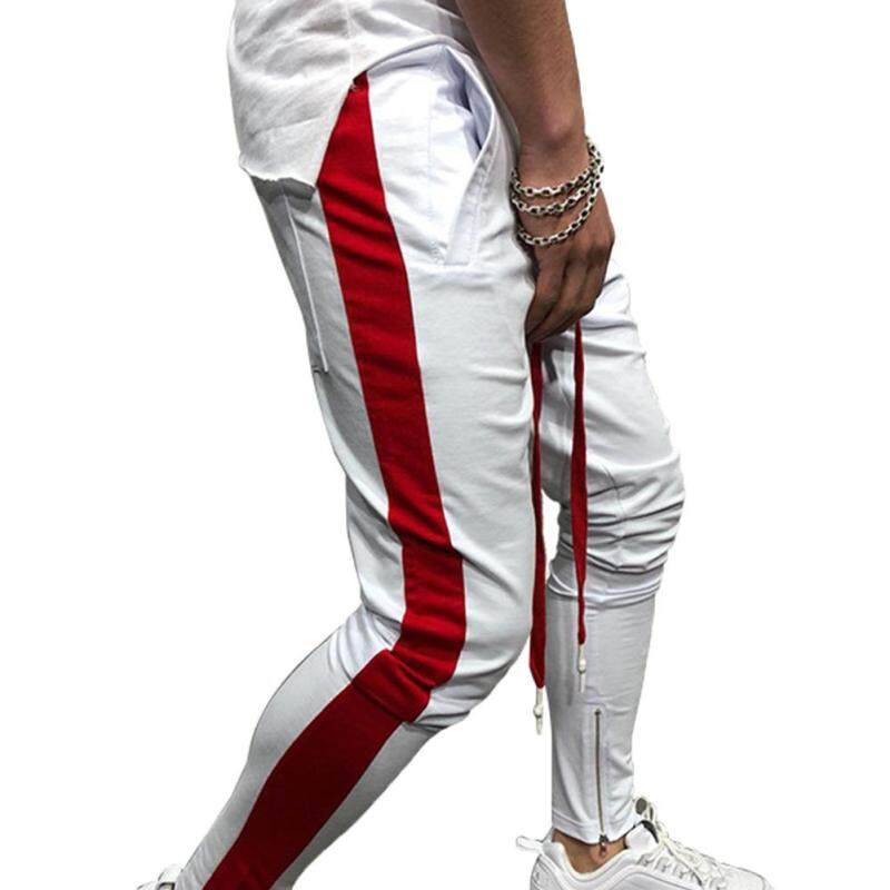 Wenchengbo®Cỡ Lỡn Thời Trang Người Đàn Ông Kiểu Color Block Quan Hệ Nhân Quả Hip-Hop Quần Thể Thao Quần Thời Trang Dạo Phố
