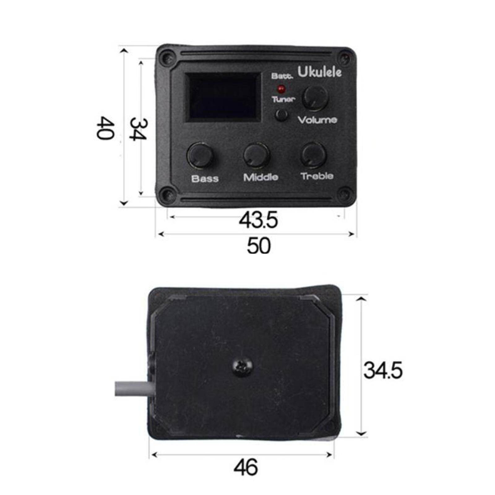 CCCOOL EQ Equalizer Tuner System Guitar Pickup for 3 Band Professional Replacements