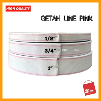 Getah Kain Line Pink #Getah Pinggang #Pink Line Elastic Band