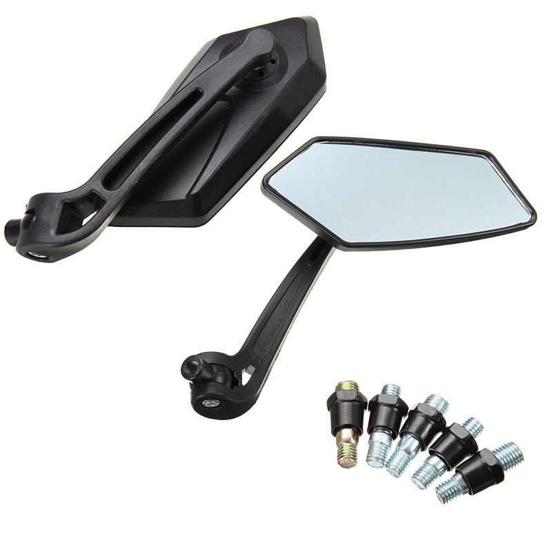 2PCS Motorcycle KOSO Rearview Mirrors Universial Black Motorcycle Accessories For Cafe Racer Side Mirrors