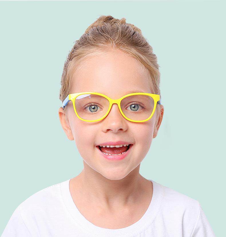 Children Glasses Anti-Blue Lightkids Eyewear Boys And Girls Goggles Anti-Ultraviolet Silicone Frame Glasses By Hang Er Trade