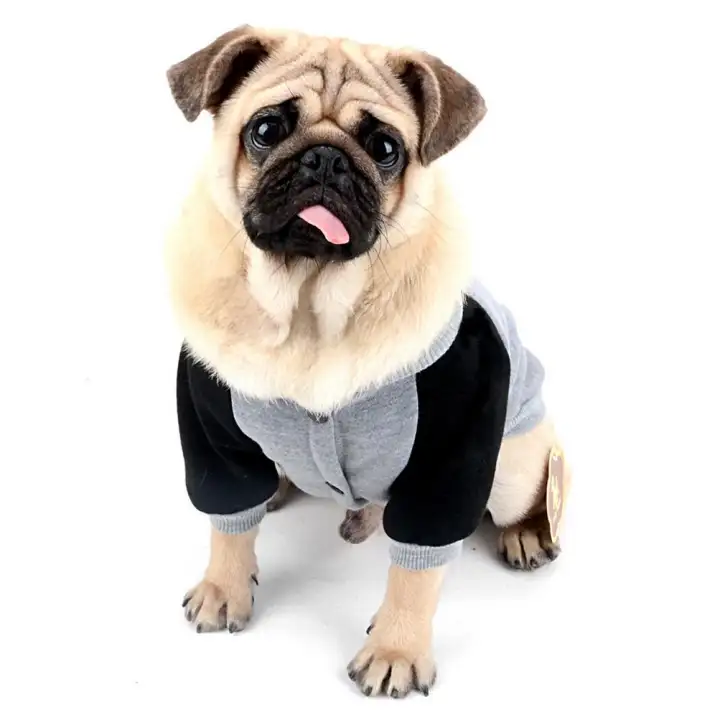 Anjing Sweatshirt Bulu Dengan Lucu Anjing Peliharaan Cetak Hoodies