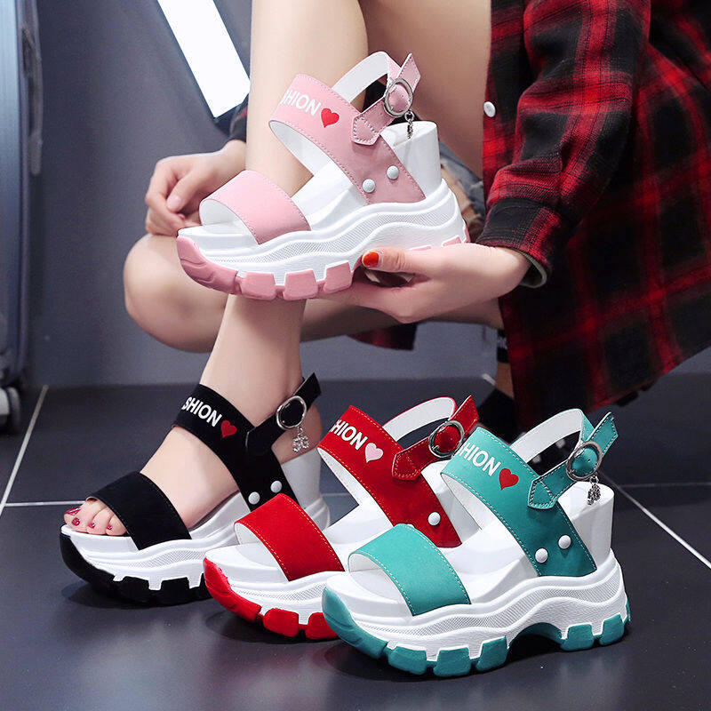 High Heel Shoes for Women Slippers for Women Wedge Heels Sandals for Women On Sale Slippers Korean Style Woman Sandals 022104