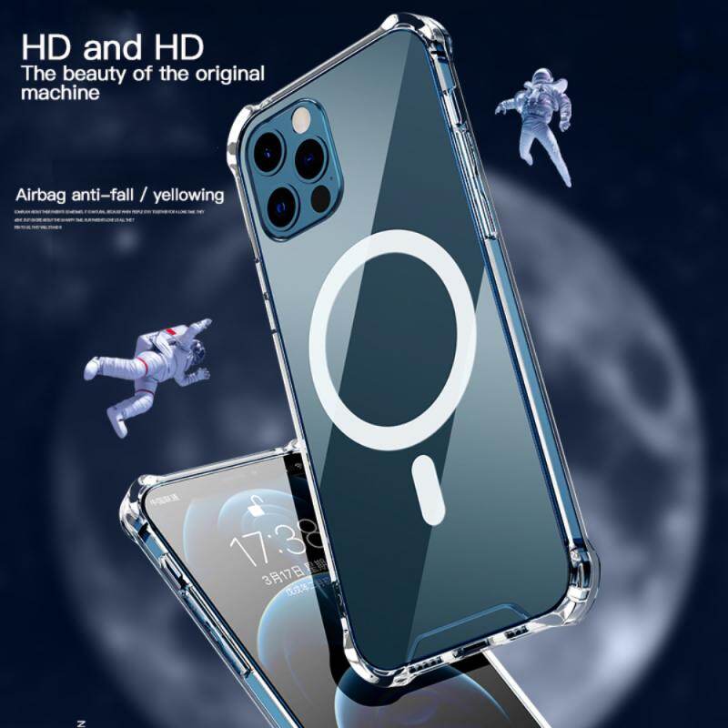 Transparent Mobile Phone Case For iPhone 12 13 Pro Max MagSafe Case Shockproof Case Soft Protective Cover Shell For IPhone12 13 Mini 12 Pro