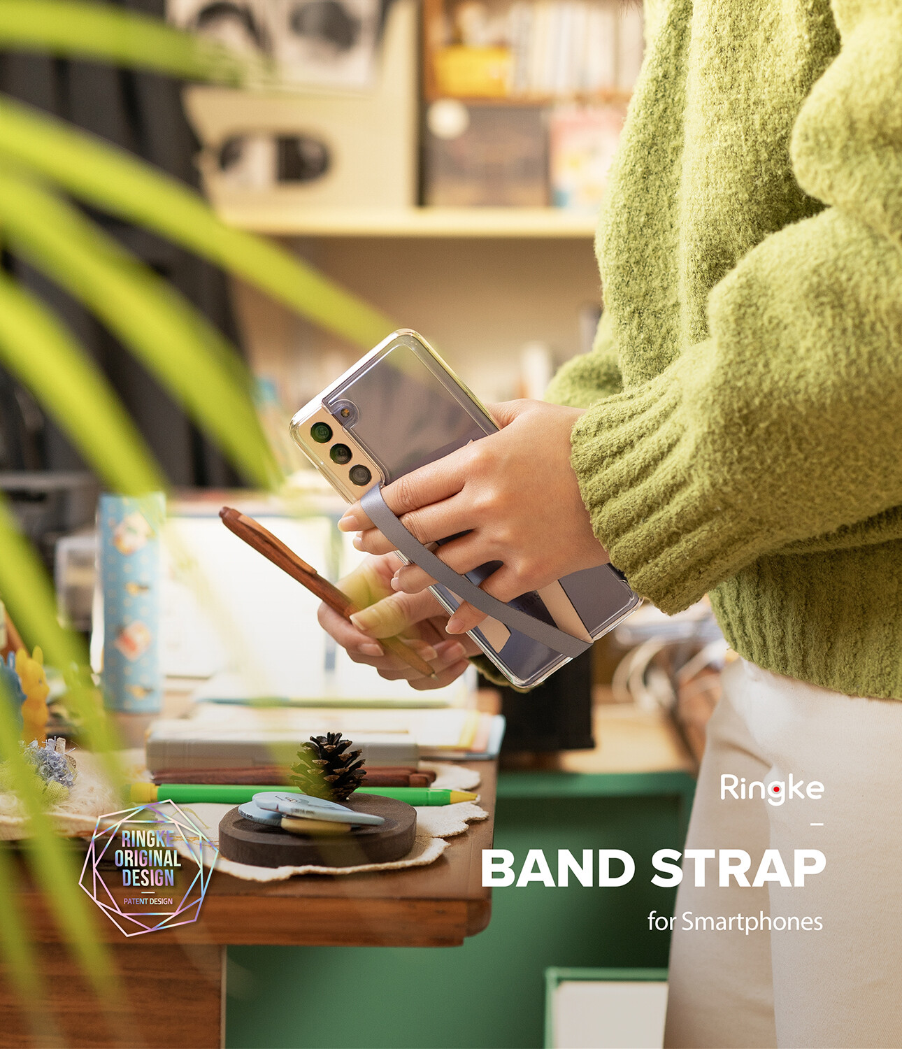 Ringke Band Strap - Slim, Microfiber Phone Strap Holders for Smartphone Case