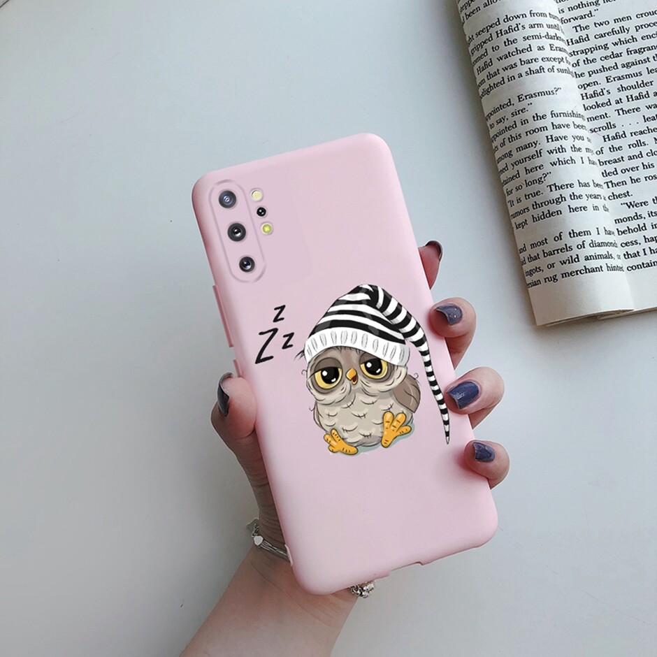 Case For Samsung Galaxy Note 10 Note10 Plus Candy Color Silicone Bumper Cases Cartoon Soft Phone Back Cover for Samsung Note 10+ 10plus Note10plus Soft TPU Protective Casing