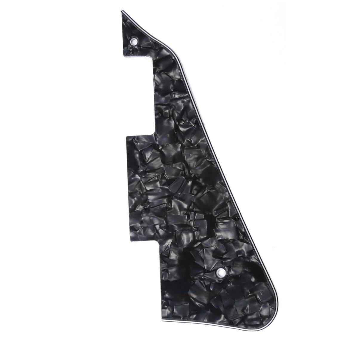 Musiclily Electric Guitar Pickguard for Gibson Les Paul Modern Style สี Black Pearl