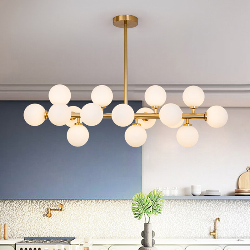 ceiling light over dining table