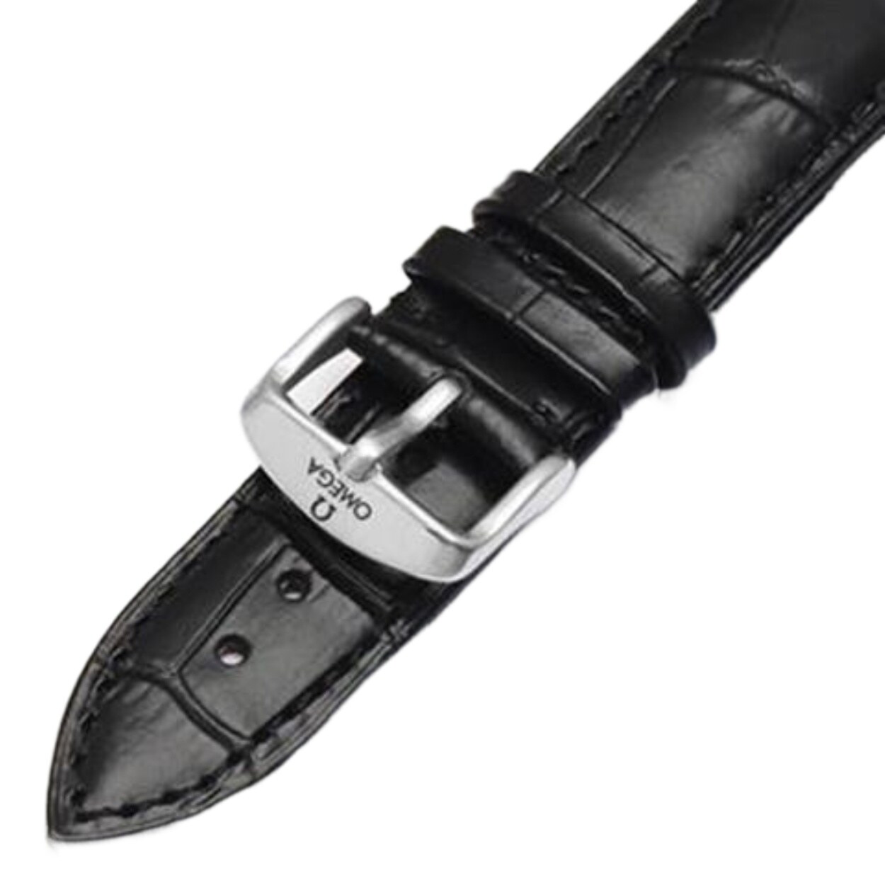 ของแท้ Omega/Ga สายนาฬิกาหนังแท้สำหรับชายและหญิง Seamaster 424