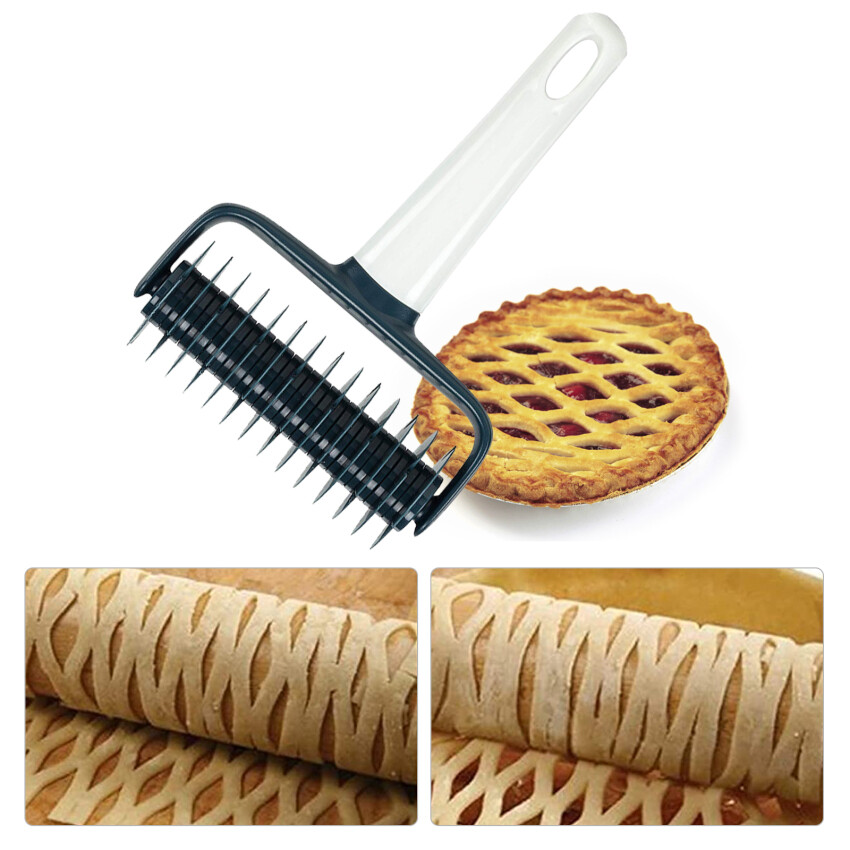 Lattice Roller Cutter, Cookie Pie Pizza Bread Pastry Crust Roller Cutter Baking Tool, Household Time-Saver Baking Pastry Tools For Pie Pizza Biscuits, Plastic Dough Lattice Cutter