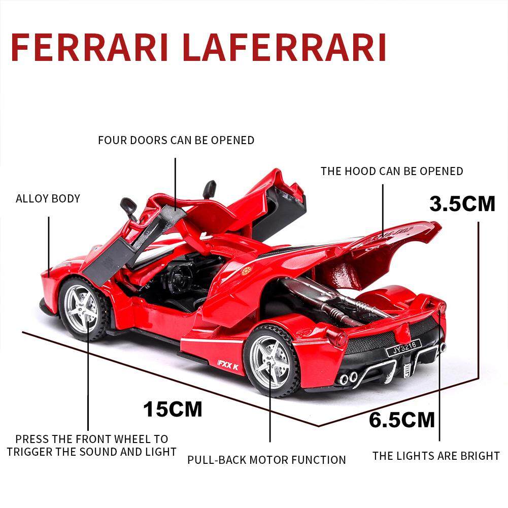 SKDK 132FXX K Alloy Sports Car Model Toy Christmas Gifts for Children