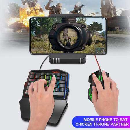 Teepao แป้นพิมพ์และเมาส์ชุด Built-in Adapter สำหรับ PS4/PS3/Xbox One/Nintendo Switch สนับสนุน Fortnite APEX Legends เข้ากันได้กับ Windows XP, วินโดวส์วิสตาและ Windows
