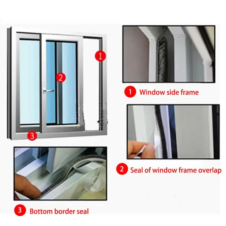 Self Adhesive Sealing Brush Pile Dust Wind Proof Draught Excluder