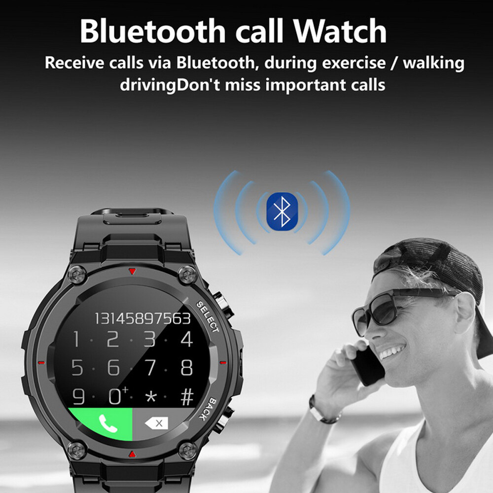 YEINDBOO Sports Smart Watch for Men, Waterproof Fitness Tracker