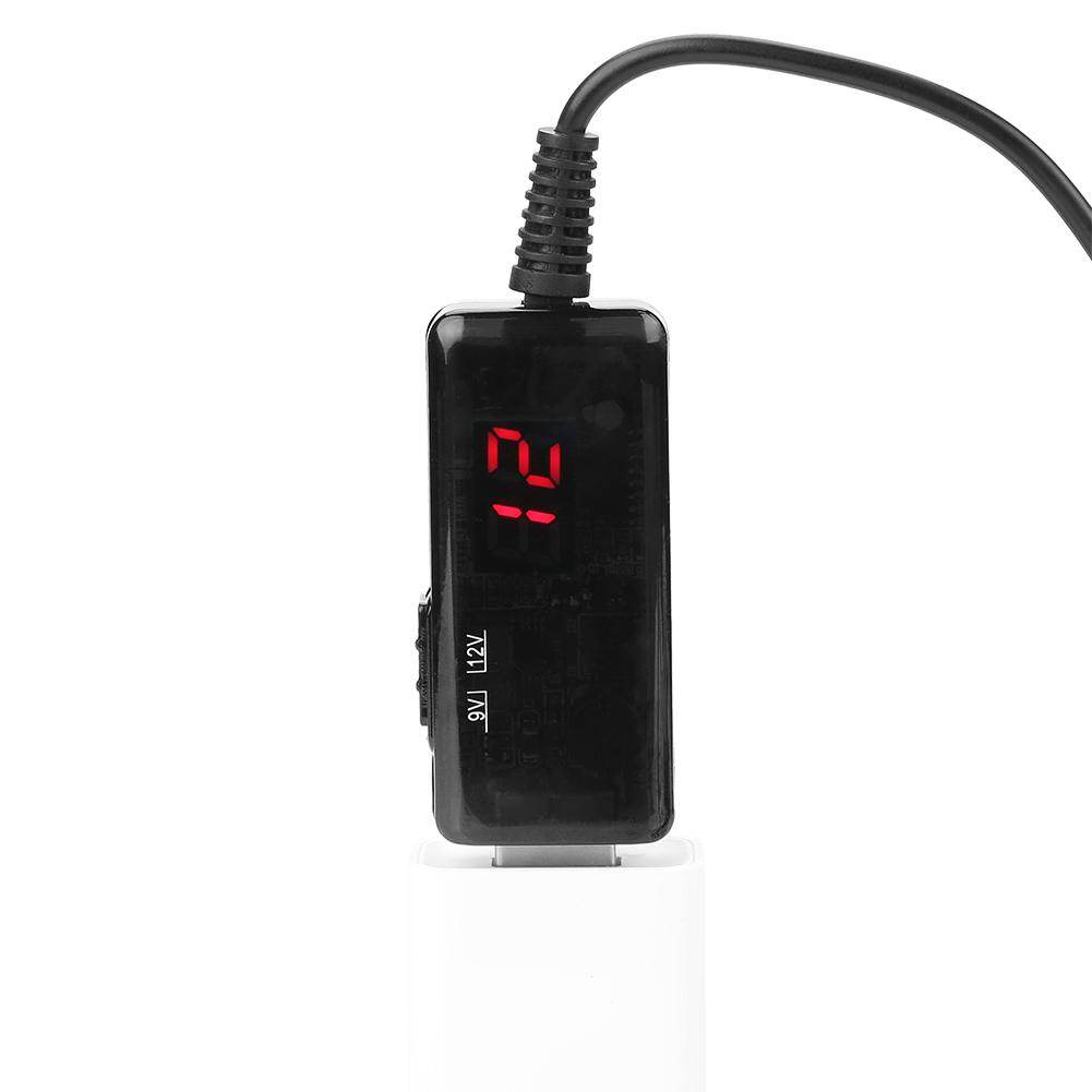 USB to DC Boost Cable Router Step-up Voltage Converter Display 9V/12V