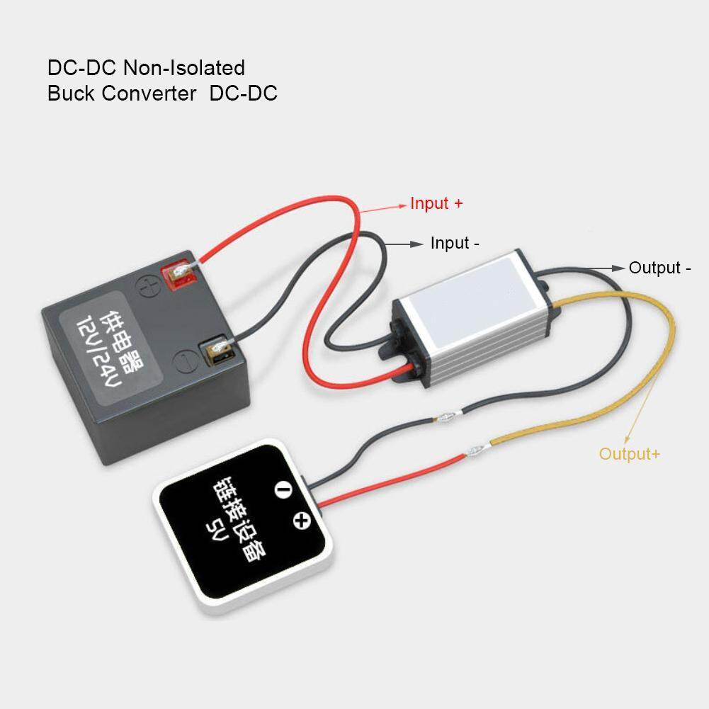 DC-DC Converter 24V to 12V High Efficiency Step down Power Supply 5A
