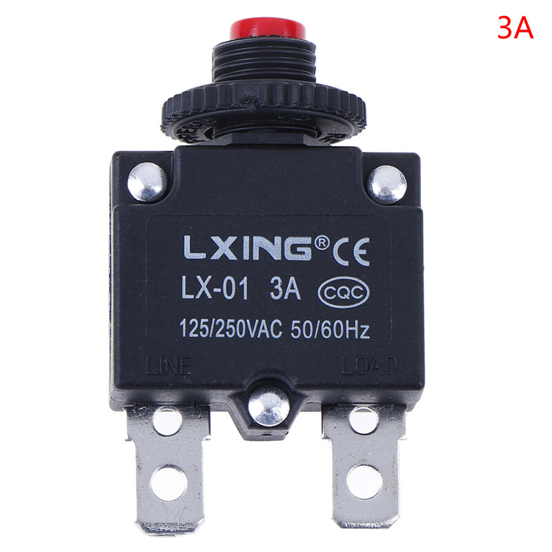 Circuit breaker overload protector switch fuse 3a 4a 5a 6a 8a 10a 15a 20a 30a
