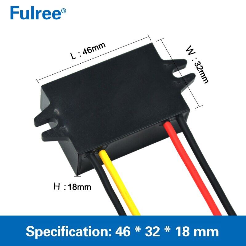 24V 12V 1A 2A 3A 5A 60W DC DC Converter 24VDC to 12VDC Step Down Buck ...