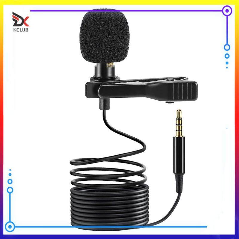 Clip-on Mic 3.5mm Lavalier Lapel Microphone + Adapter Set for Phone PC Laptop Audio Equipment Singapore