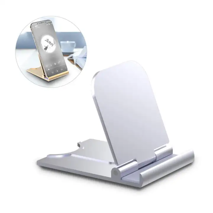 Withritty Cell Phone Stand Cellphone Holder For Desk Lightweight Portable Foldable Tablet Stands Desktop Dock Cradle Most Smartphone
