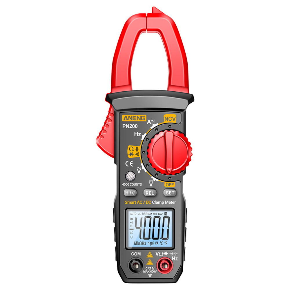 Shockley ANENG Ampe Kế Kẹp AC/DC Ampe Kế Điện Trở Điện Dung Đồng Hồ Kẹp Đo Điện Kỹ Thuật Số Đa Năng Chống Cháy Độ Chính Xác Cao Cho Thợ Điện