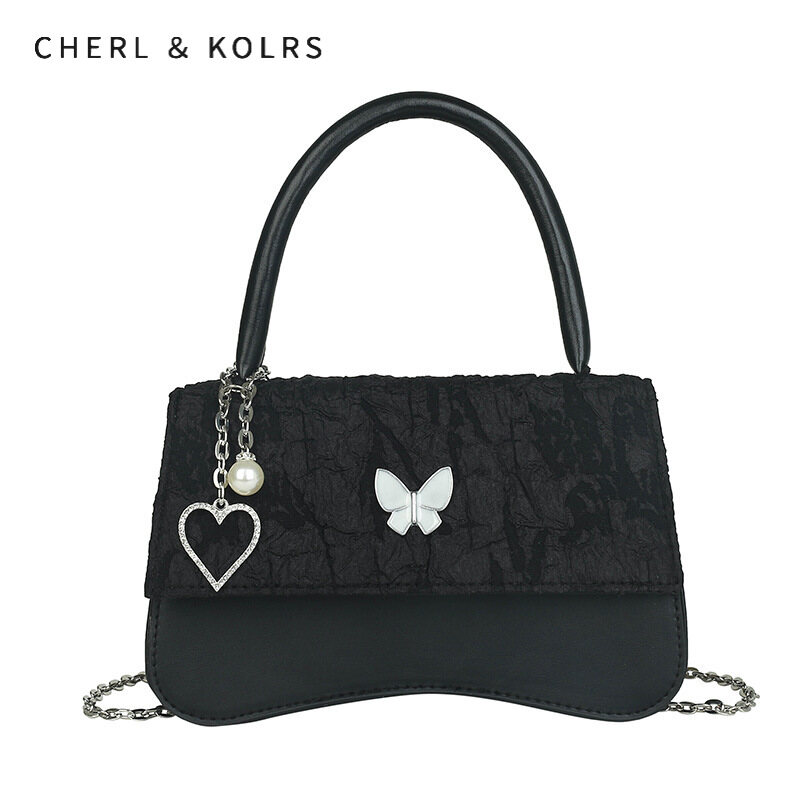 C&K⚡Miễn Phí Vận Chuyển⚡ Girly Nơ Hình Trái Tim Quai Xách Túi Xách Túi Đeo Chéo Đeo Vai